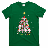 Axolotl Kawaii Christmas Tree Lights Pajama Xmas Tree T-Shirt - Irish Green