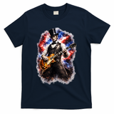 Abraham Lincoln Abe Lincoln Playing Guitar T-Shirt - Navy