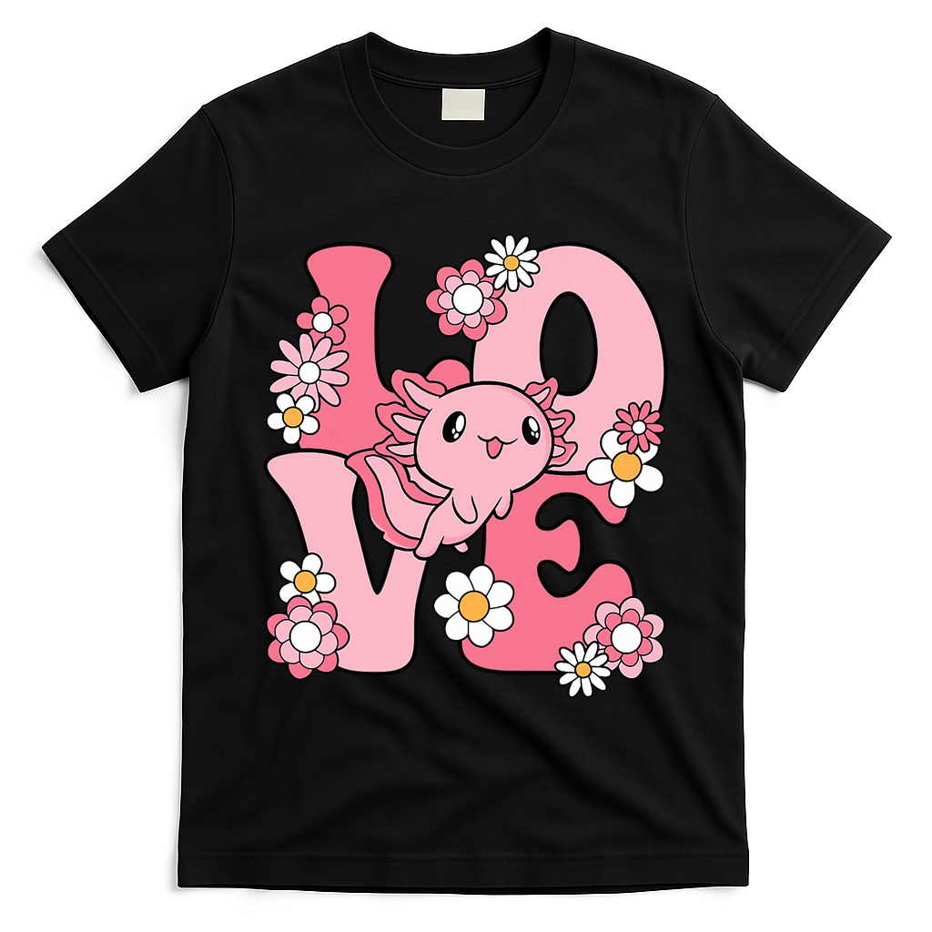 Axolotl Love Kawaii Axolotl Lover T-Shirt