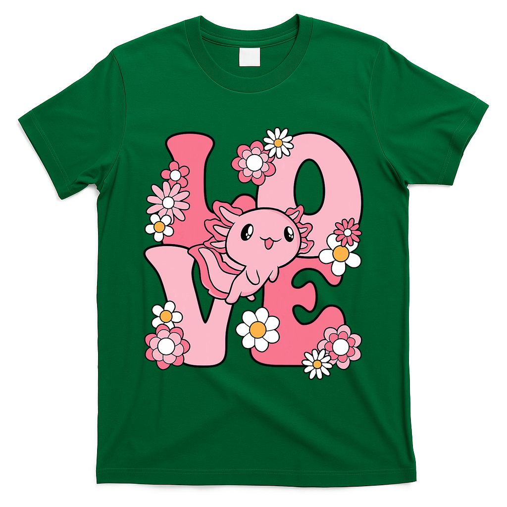 Axolotl Love Kawaii Axolotl Lover T-Shirt