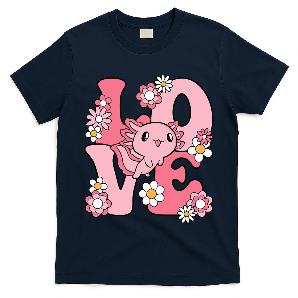 Axolotl Love Kawaii Axolotl Lover T-Shirt