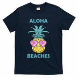 Aloha Beaches Cool Summer Shades T-Shirt - Navy