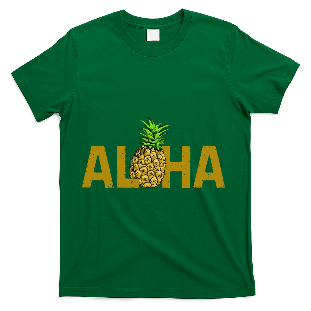 Aloha Summer Pineapple T-Shirt - Green