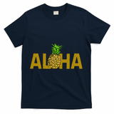 Aloha Summer Pineapple T-Shirt - Navy