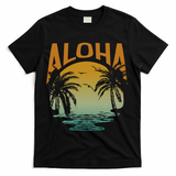 Aloha Summer Beach T-Shirt - Black