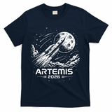Artemis Launch To The Moon 2026 T-Shirt - Navy
