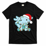 Axolotl Merry Christmas Winter Axolotls Christmas T-Shirt - Black