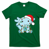 Axolotl Merry Christmas Winter Axolotls Christmas T-Shirt - Irish Green