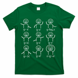Algebra Maths Dance Maths Teacher T-Shirt - Green