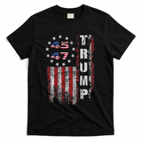 American Made Trump Merchandise Flag Trump 45 47 T-Shirt - Black