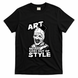Art Never Goes Out Of Style Horror Clown T-Shirt - Black