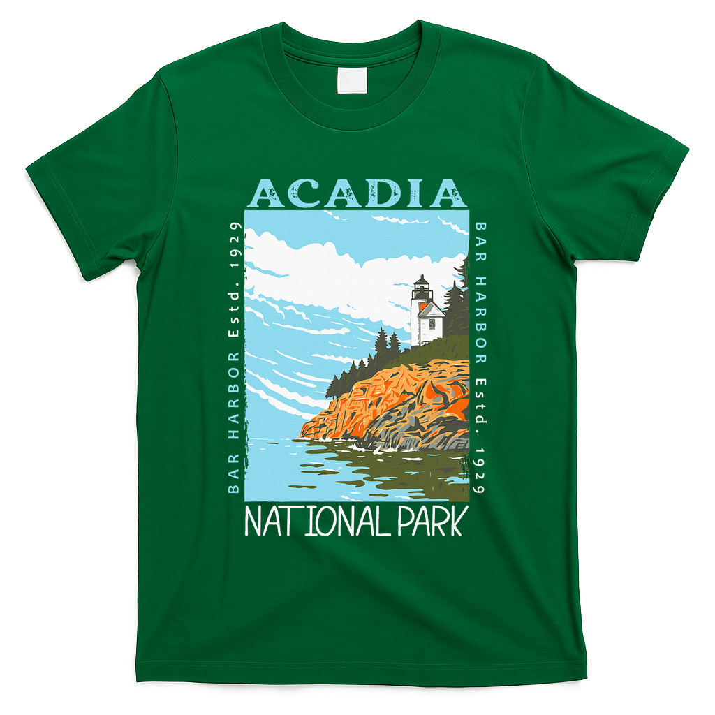 Acadia National Park Bar Harbor Maine Vintage T-Shirt