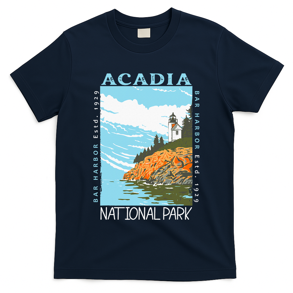 Acadia National Park Bar Harbor Maine Vintage T-Shirt