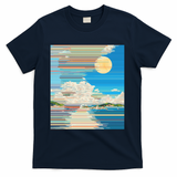 ANALOG NOSTALGIA RETRO PIXEL GLITCH ANIME ART AESTHETIC - Navy