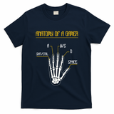 Anatomy Of A Gamer Video Game Pc Gaming Rpg Moba Streamer Funny Gift T-Shirt