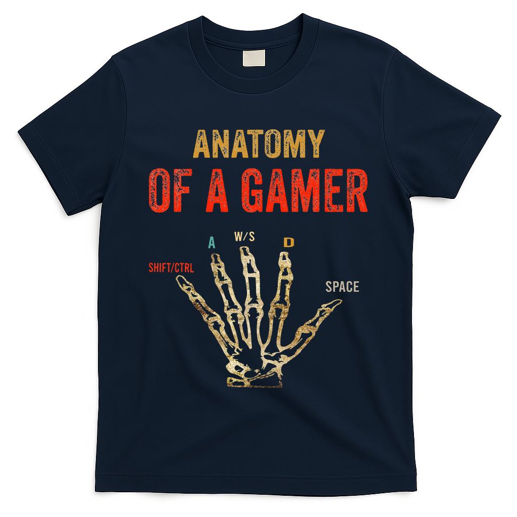 Anatomy of a Gamer Hand funny gaming T-Shirt