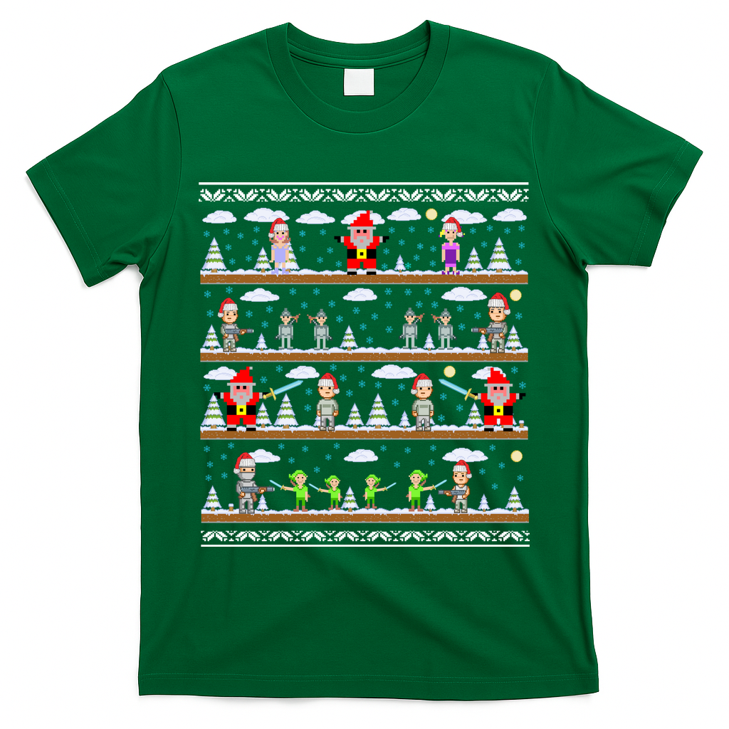 Attack of Christmas Gamer Ugly Christmas Sweater T-Shirt