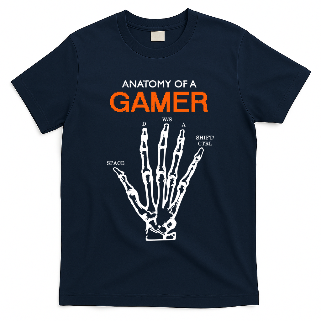 Anatomy Of Gamer Funny Gaming T-Shirt