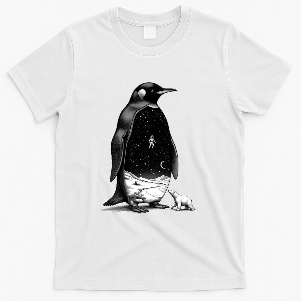 A Penguin Among Worlds - White