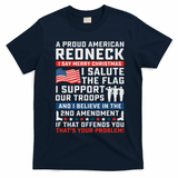 A Proud American Redneck T-Shirt - Navy Blue