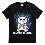 Axolotl Playing Console Video Games Gamesolotl Gaming T-Shirt
