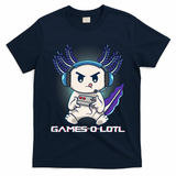 Axolotl Playing Console Video Games Gamesolotl Gaming T-Shirt