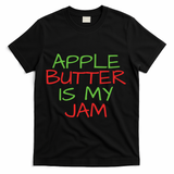 Apple Picking Crew Fall Family Outfit Autumn Fall Apple Lover Apple Picking T-Shirt - Black
