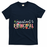 Assistant Principal Christmas Assistant Principal Xmas Gift T-Shirt - Navy Blue