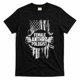 Anthropologist Power Flag Anthropology Student T-Shirt - Black