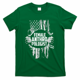 Anthropologist Power Flag Anthropology Student T-Shirt - Green