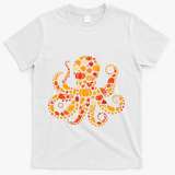 Autumn Pumpkin Fall Octopus Thanksgiving T-Shirt - White