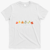 Autumn Peeping Fall Foliage Leaf Peeper Thanksgiving T-Shirt - White