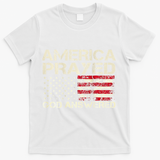 America Prayed God Answered Funny 45 47 Trump T-Shirt - White