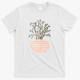 A plant in the pot - White