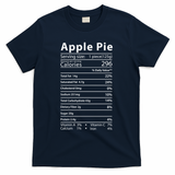 Apple Pie Nutrition Facts Label Costume Thanksgiving T-Shirt - Navy