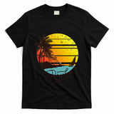 Aruba Retro Summer Tropical Beach T-Shirt - Black