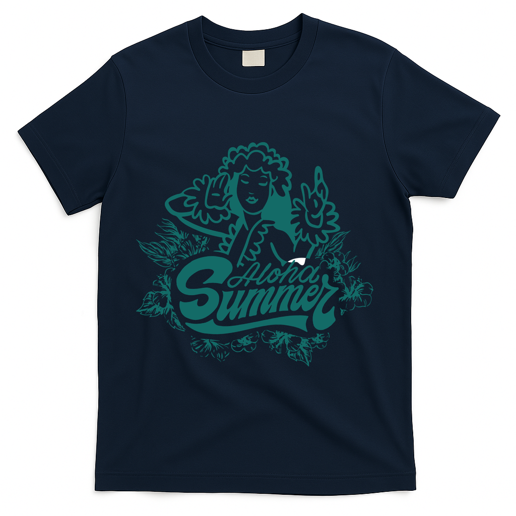 Aloha Summer T-Shirt - Navy
