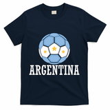 Argentina Soccer Fan Apparel T-Shirt - Navy