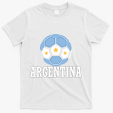 Argentina Soccer Fan Apparel T-Shirt - White