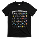 Alphabet Space Galaxy Abcs Letters Science Teacher T-Shirt