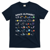 Alphabet Space Galaxy Abcs Letters Science Teacher T-Shirt