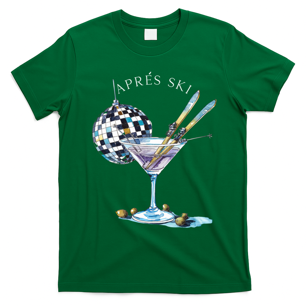 AprèS Ski Martini Winter Sport Christmas Meaningful Gift T-Shirt - Irish Green