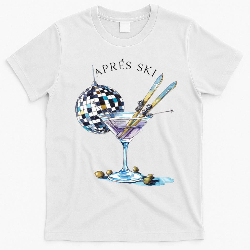 AprèS Ski Martini Winter Sport Christmas Meaningful Gift T-Shirt - White
