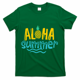 Aloha Summer Pineapple Tropical T-Shirt - Green