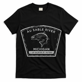 Au Sable River Michigan Fly Fishing T-Shirt
