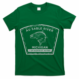 Au Sable River Michigan Fly Fishing T-Shirt