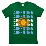 Argentina Sun Soccer Fan T-Shirt - Irish Green