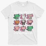 Axolotl Scare You A-Lotl Girl Boy Axolotl Halloween T-Shirt - White
