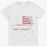 Anti Trump 8647 86 47 US Flag We The People Impeach 47 T-Shirt - White