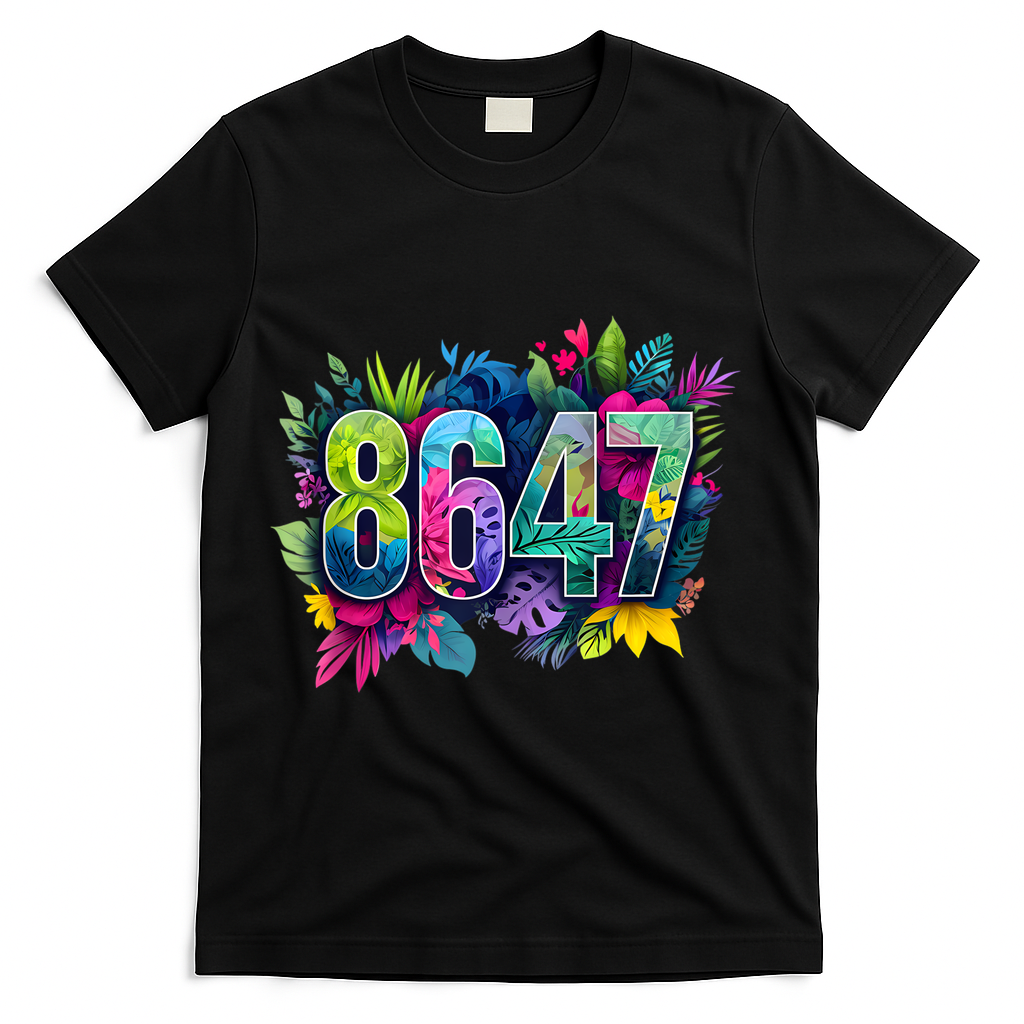 Anti Trump 8647 Floral Resist 86 47 Impeach Trump Impeach 47 Tank Top T-Shirt - Black